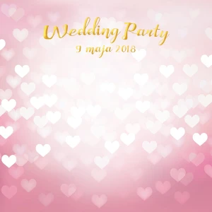 Tło fotograficzne winylowe, ścianka ślubna, weselna 510g - WEDD225
