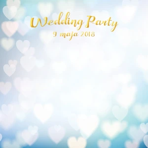 Tło fotograficzne winylowe, ścianka ślubna, weselna 510g - WEDD227