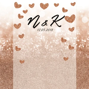 Tło fotograficzne winylowe, ścianka ślubna, weselna 510g - WEDD237