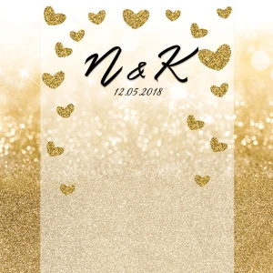 Tło fotograficzne winylowe, ścianka ślubna, weselna 510g - WEDD238