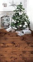 tło świąteczna choinka kominek sw009