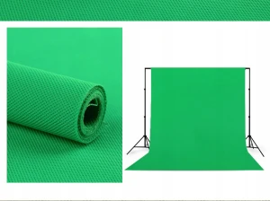 ZIELONE greenscreen tło POLIPROPYLENOWE 160x250